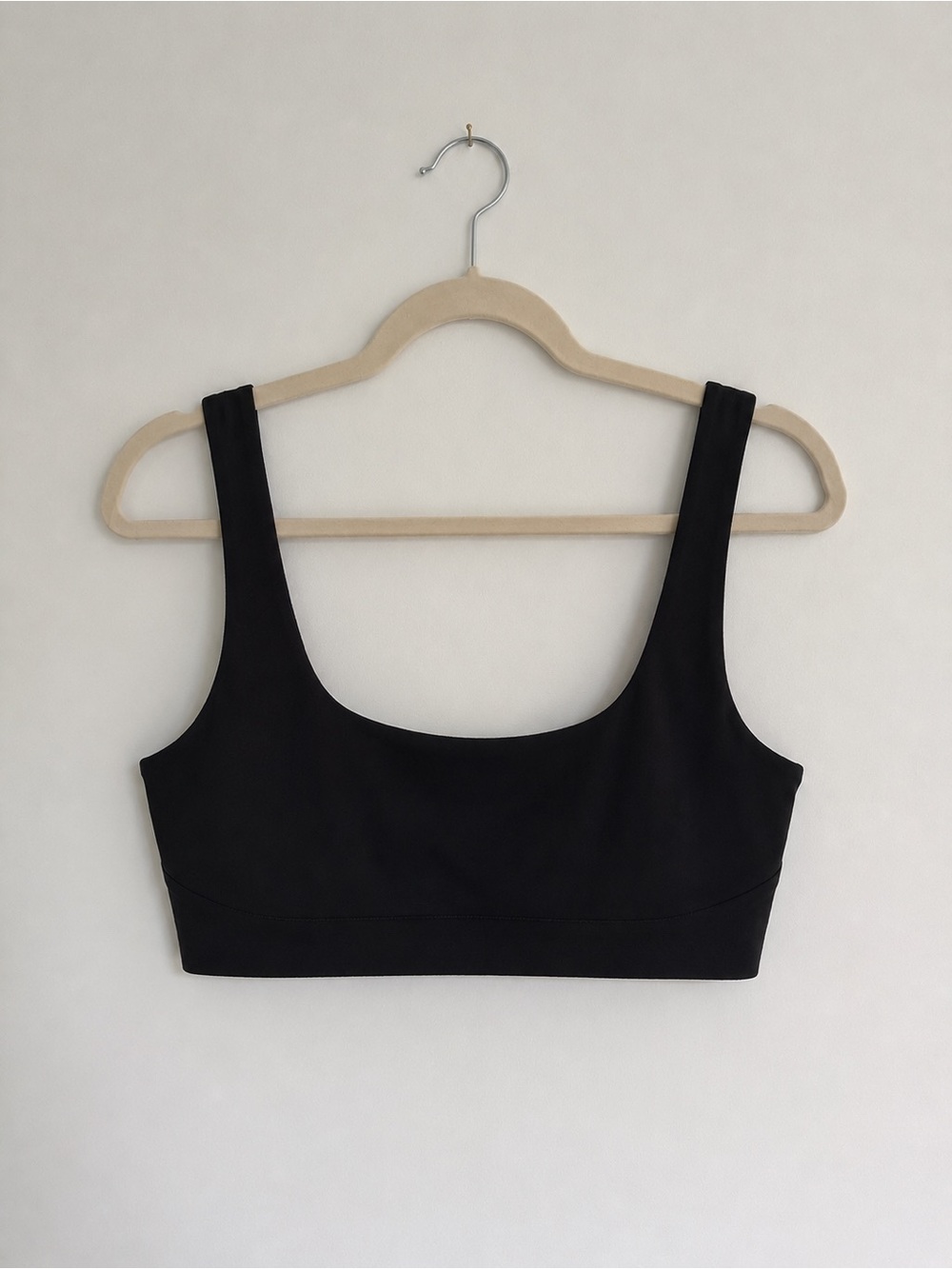 Aerie Scoop Bikini Top | Black | Size Large